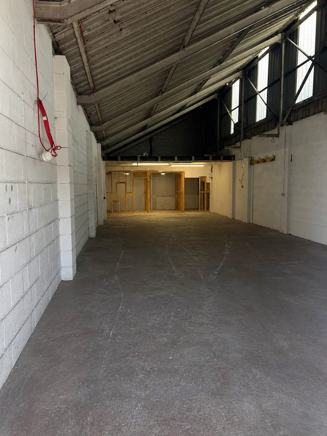 Interior of the Clowne industrial unit undergoing refurbishment