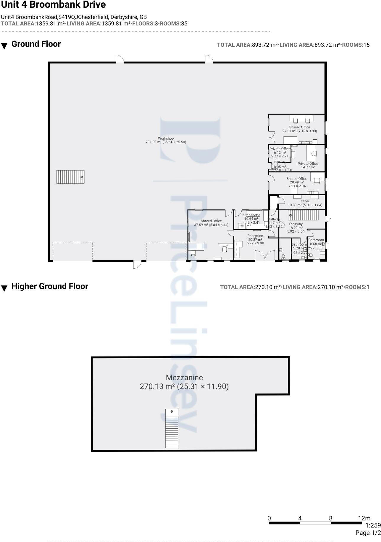 Units 2 & 3 Broombank Road — floor plan 1