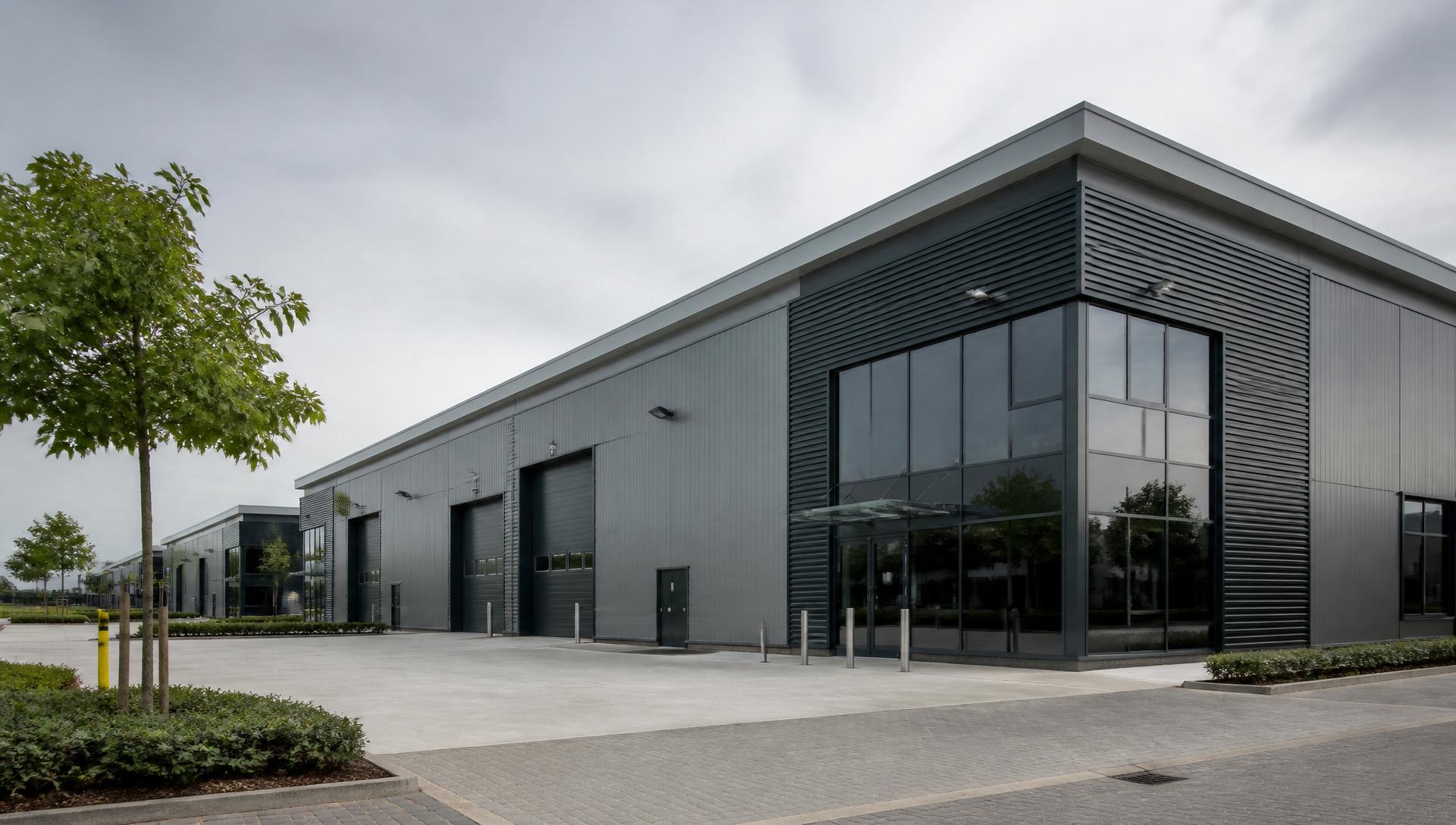 Modern industrial estate units